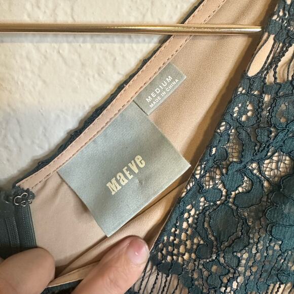 Anthropologie Maeve Elsa Peplum Dress Teal Size Medium - Picture 5 of 6